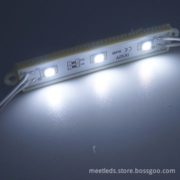 Pure White 3*SMD5050 12V DC Waterproof LED Modules for Advertising Signage